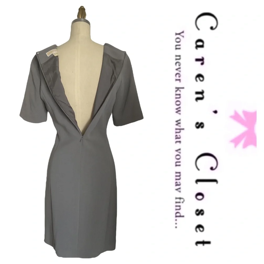 Micheal Kors Dove Gray Sheath Dress - Picture 5 of 10